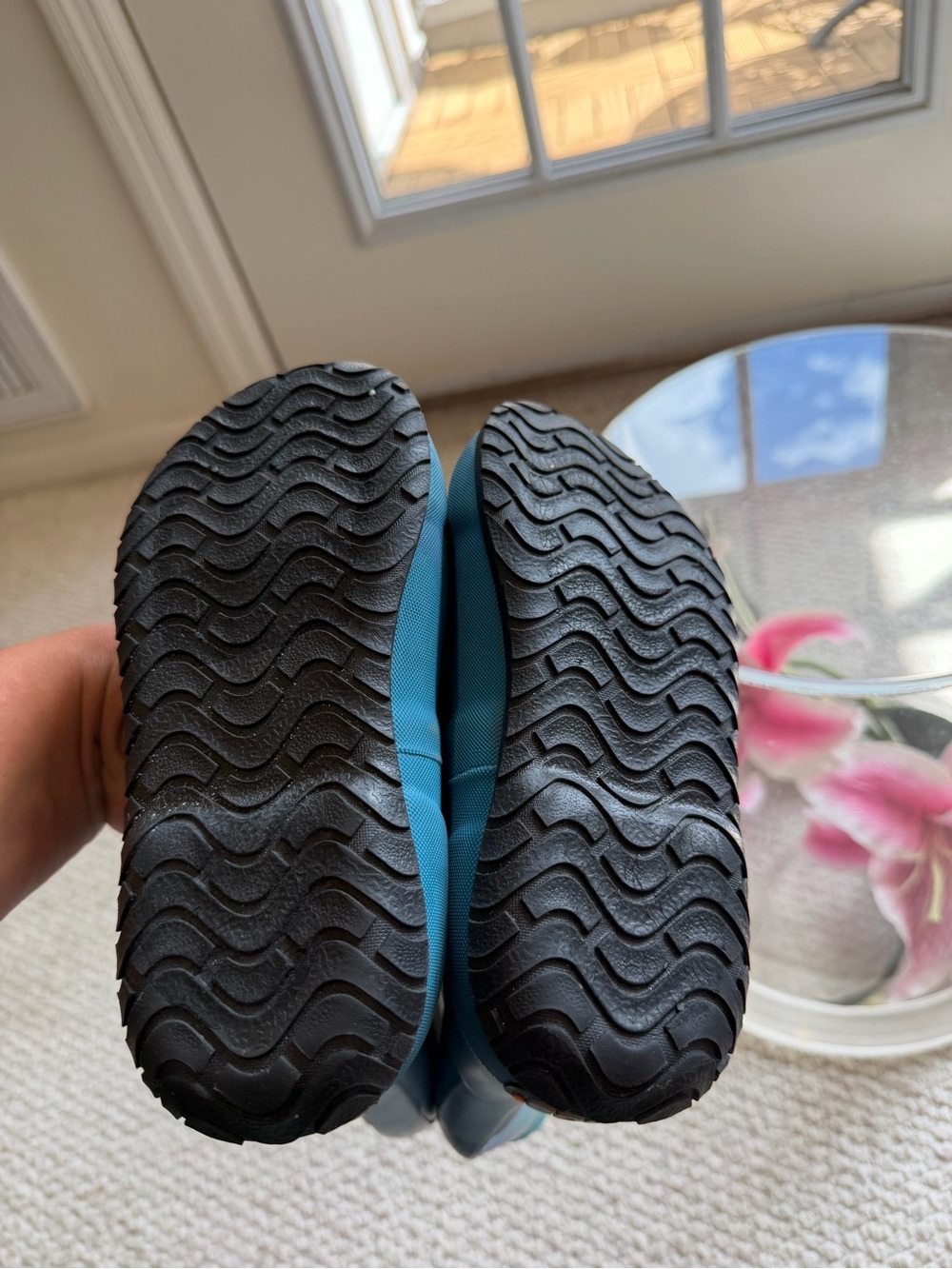 BOGS Kids Rain Boots Size 13 Waterproof Tall Rubber Boots Teal Blue - Picture 7 of 11